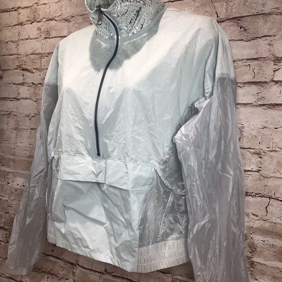 fp movement Tops - FP Movement snake‎ print  windbreaker silver sz sp